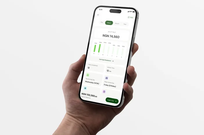 Driver earnings — weekly payout summary